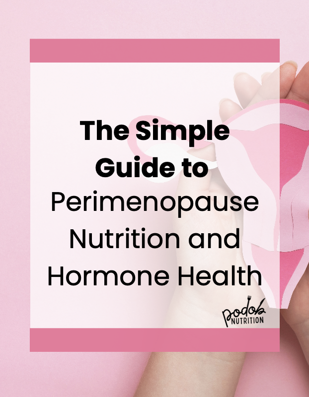 The Simple Guide to Perimenopause Nutrition and Hormone Health, Cover